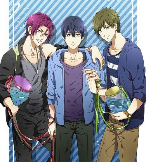 [ Free! ] Doujishin ( Makoto X Haruka X Rin )